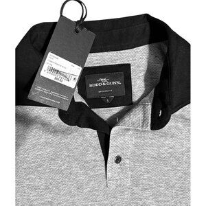 Rodd & Gunn Stanley Port NWT Polo Shirt Mens Large Gray Sports Fit Short Sleeve‎